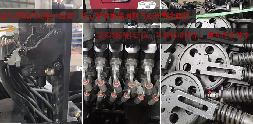 迷你挖機(jī)高效維護(hù)指南：核心配件更換周期與延長(zhǎng)壽命建議